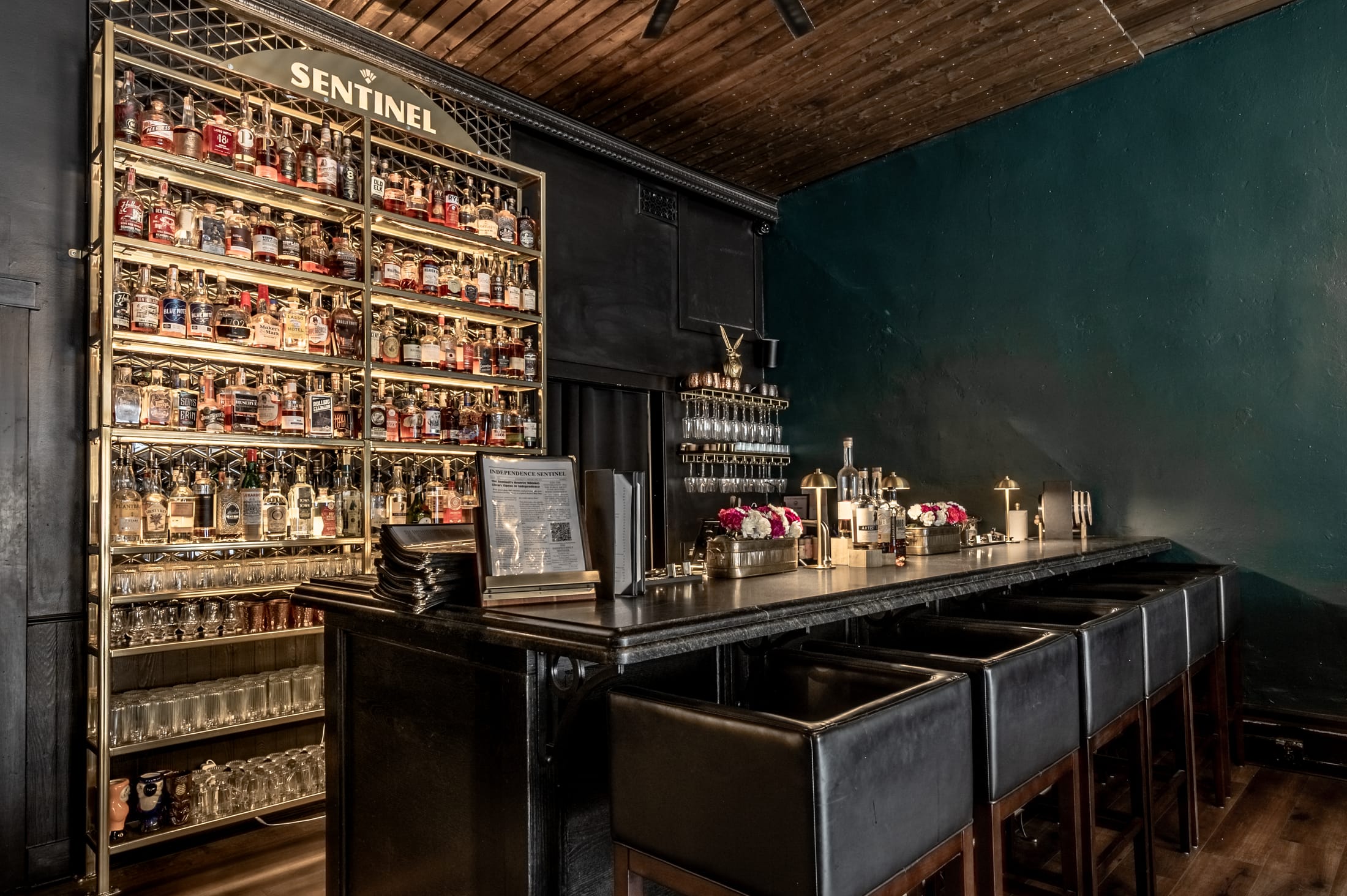 The bar at Sentinel Room